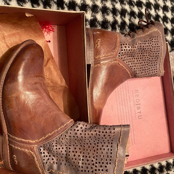 Bed Stu Cheshire Boots - Tan Rustic Taupe Rustic Mason BFS - Picture 7 of 8